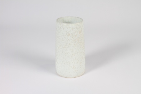 Vase en céramique blanc D10cm H18cm