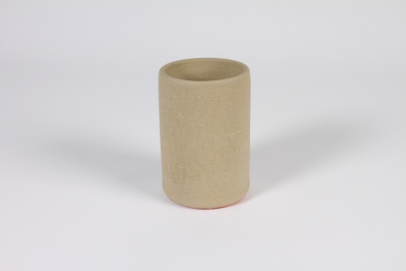Vase en céramique brut D8.2cm H13cm
