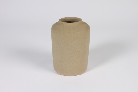 Vase en céramique brut D9.5cm H14.5cm
