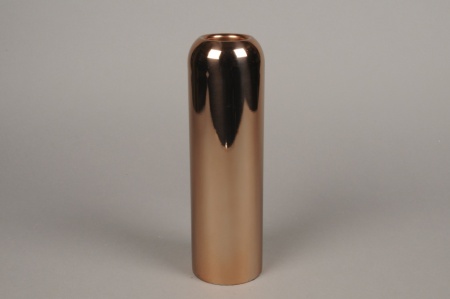 Bougeoir métal cuivre D7.5cm H25cm