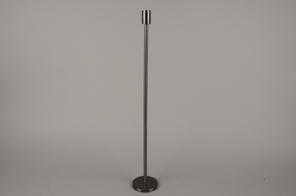 Bougeoir mtal noir H65cm
