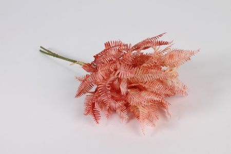 Fougère artificielle rose H40cm