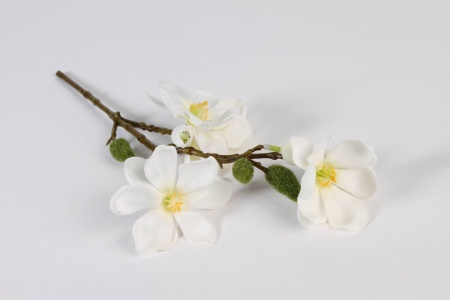 Magnolia artificiel blanc H40cm