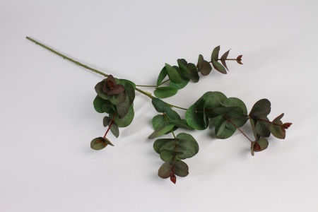 Eucalyptus artificiel vert et rouge H86cm