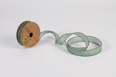 Ruban fibre vert sauge 25mm x 10m