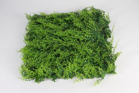 Genévrier et fougère artificiels verts 50x50cm