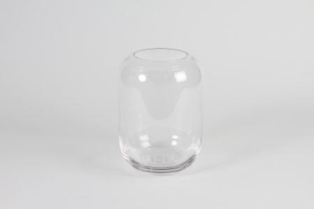 Vase en verre transparent D14cm H20cm