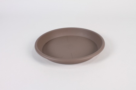 Soucoupe toscane taupe D26cm