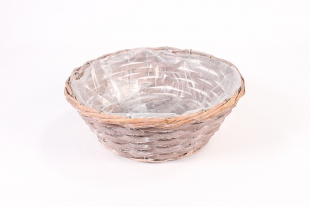 Coupe osier gris mat D30cm H11cm