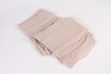 Tissu gaufré plissé gris 90cm x 3m