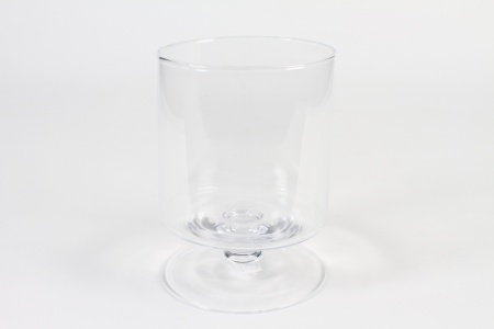 Vase hurricane en verre transparent D14cm H19cm