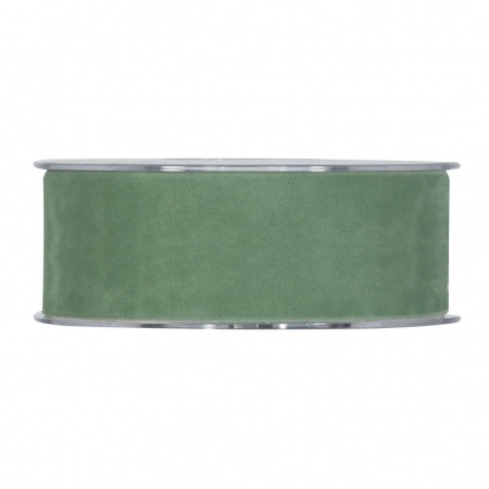 Ruban de velours vert 40mm x 7m