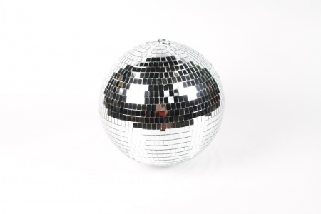 Boule à suspendre en miroir argent D20cm
