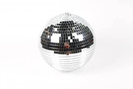 Boule à suspendre en miroir argent D25cm