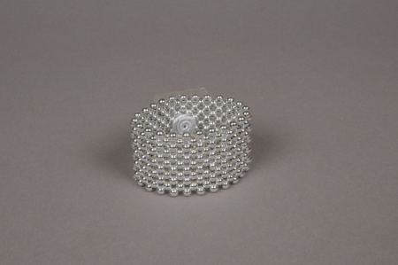 Bracelet de mariée en perle argent
