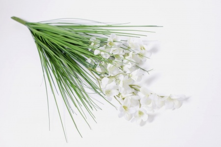 Campanule artificiel blanc H72cm