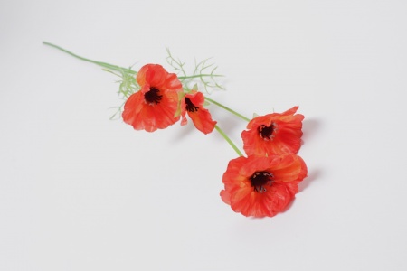 Coquelicot artificiel orange H59cm