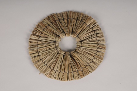 Déco soleil en paille de mendong D22cm