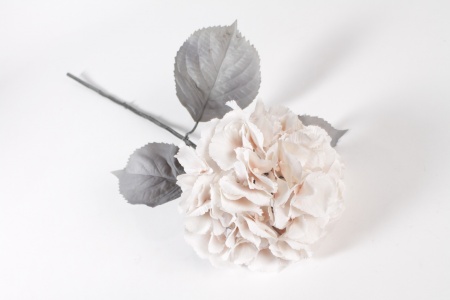 Hortensia artificiel crème H72cm