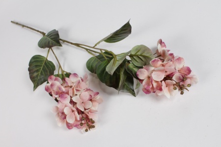 Hydrangea artificiel rose H75cm