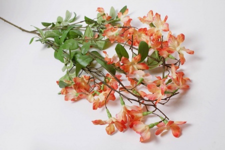 Lobelia artificiel orange clair H138cm
