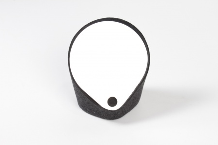 Miroir vide poche gris H17.5cm