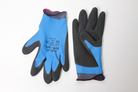 Paire de gants bleu pour jardinage taille 8/L