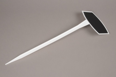 Paquet de 10 pics étiquettes blanc H45cm