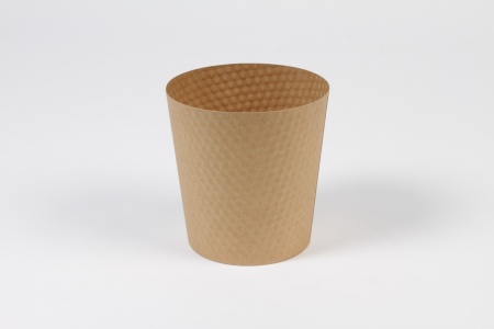 Paquet de 25 cache-pots en carton naturel D12.5cm H12.5cm