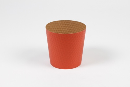 Paquet de 25 cache-pots en carton terrecotta D11.5cm H10.5cm