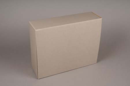 Paquet de 5 coffrets carton gris 34x 18cm H10cm