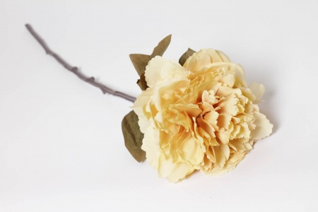 Pivoine artificielle jaune H68cm