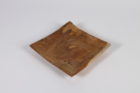 Plateau en teck 19x19cm