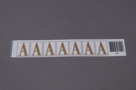 Pochette de 50 lettres A 33mm