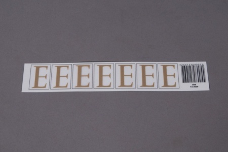 Pochette de 50 lettres E 33mm