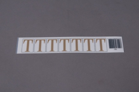 Pochette de 50 lettres T 33mm