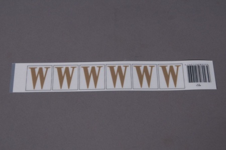 Pochette de 50 lettres W 33mm