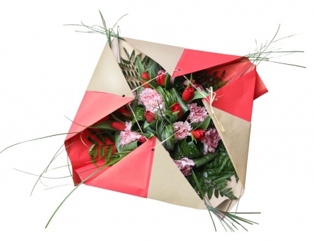 Rouleau de papier kraft rouge 0,80x50m