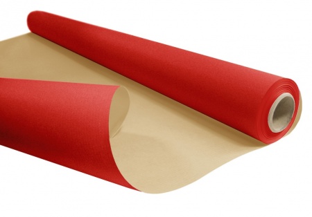 Rouleau de papier kraft rouge 0,80x50m