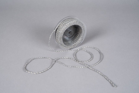 Ruban corde gris 3mm x 25m