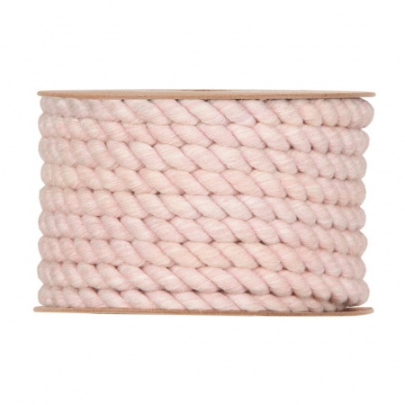 Ruban corde rose pâle 6mm x 6m