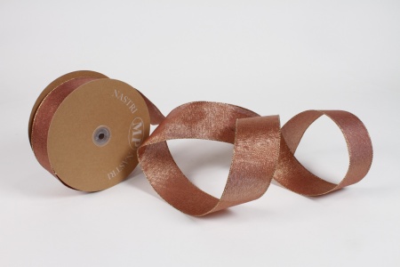 Ruban noël coton cuivre 63mm x 50m