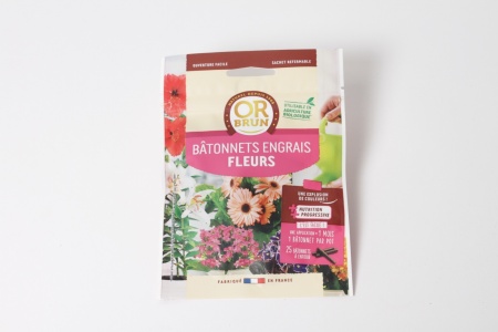 Sachet de 25 bâtonnets d\'engrais pour fleurs