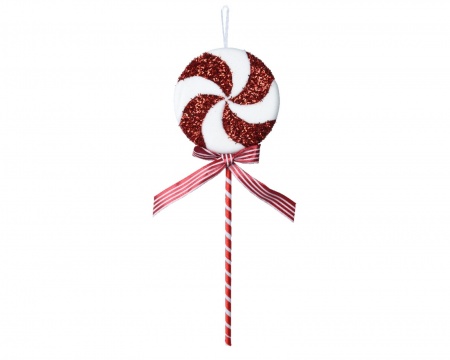 Sucette en mousse rouge D15cm H42cm